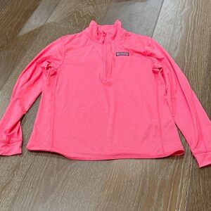Vineyard Vines Coral Quarter-Zip Pullover size S